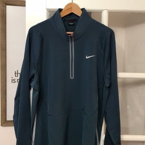 Nike Tiger Woods Collection Blue 1/2 zip Pullover